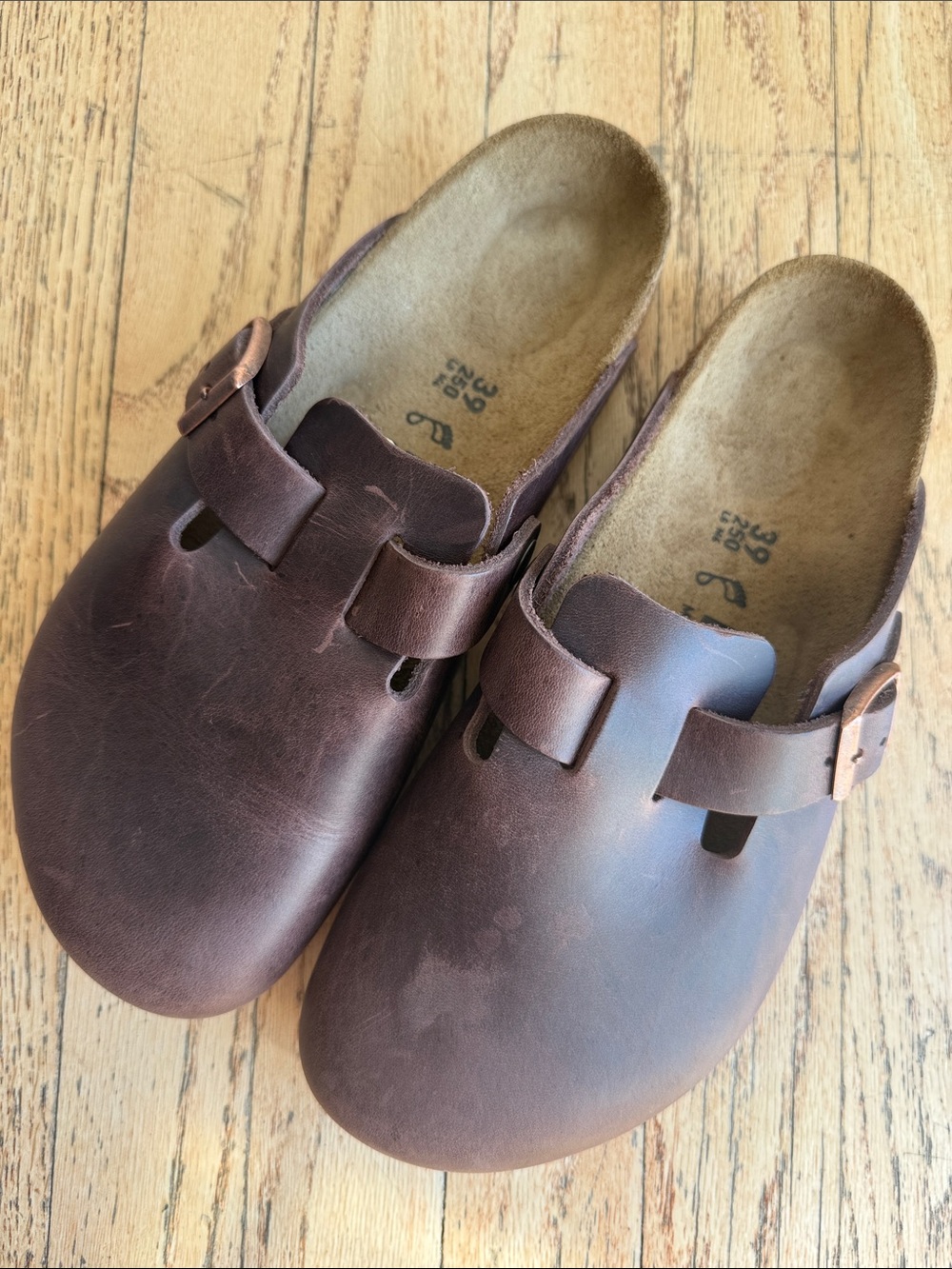 NWOT Birkenstocks Clog Mules Havana Brown Size 39